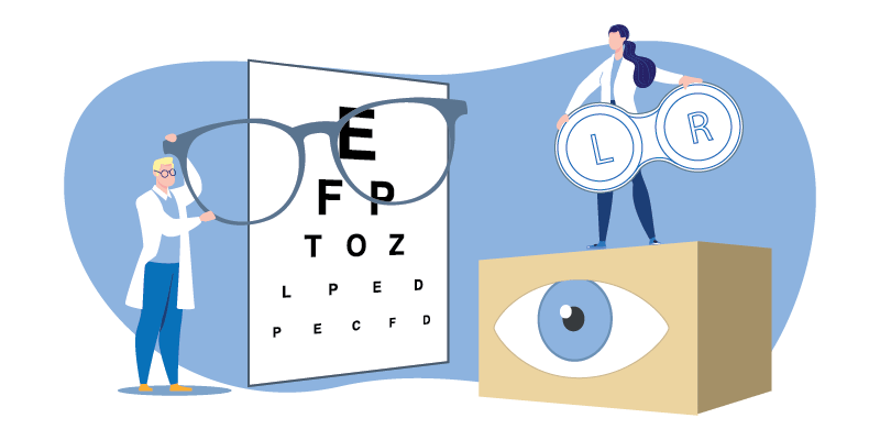 Vision insurance illustration